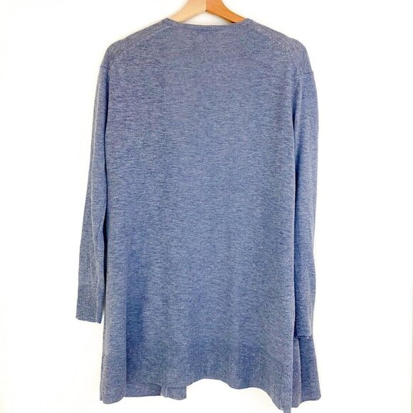 Madewell Cardigan Size XXS Oversized Blue Ryder Sweater Open Front Cotton G5474 - Picture 2 of 9